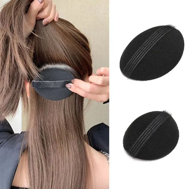 2pcs Sponge Hair Clipper, Fluffy Hair Clip Design, Twisted Magic Headband, Concave Convex Design, Insertion Tool, Headband