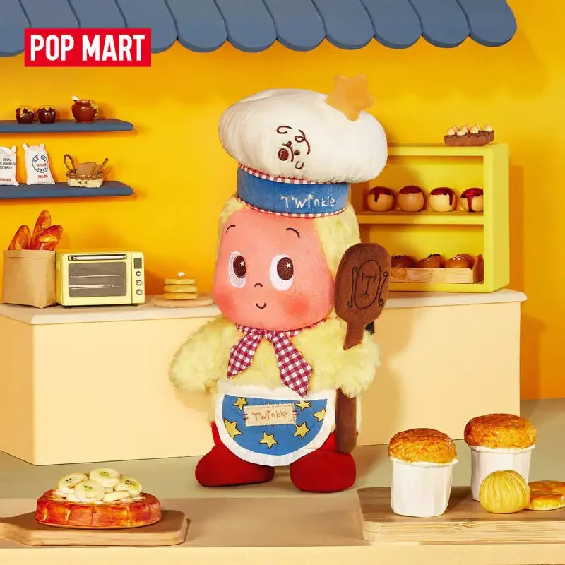 

POP MART Twinkle Twinkle MOON GELATO Series-Baker Plush Doll Blind Box Mystery Box Doll Cute Anime Figure Guess Bag Toys Desktop