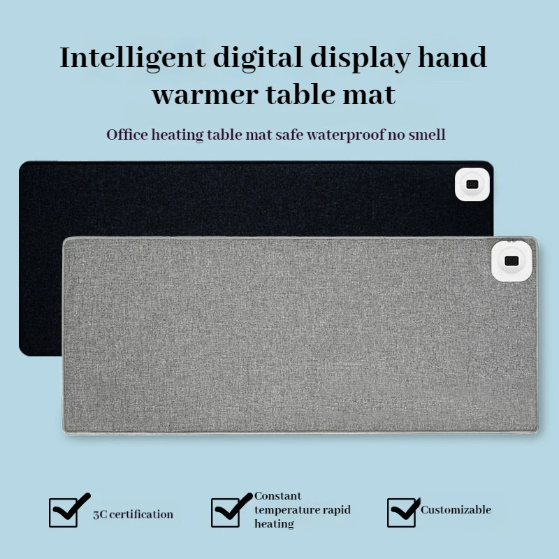 Winter Heating Mouse Pad Cotton Linen Large Office Desk Warm Pad Winter Heating Pad Student Writing Warm Hand Warm Desk Pad