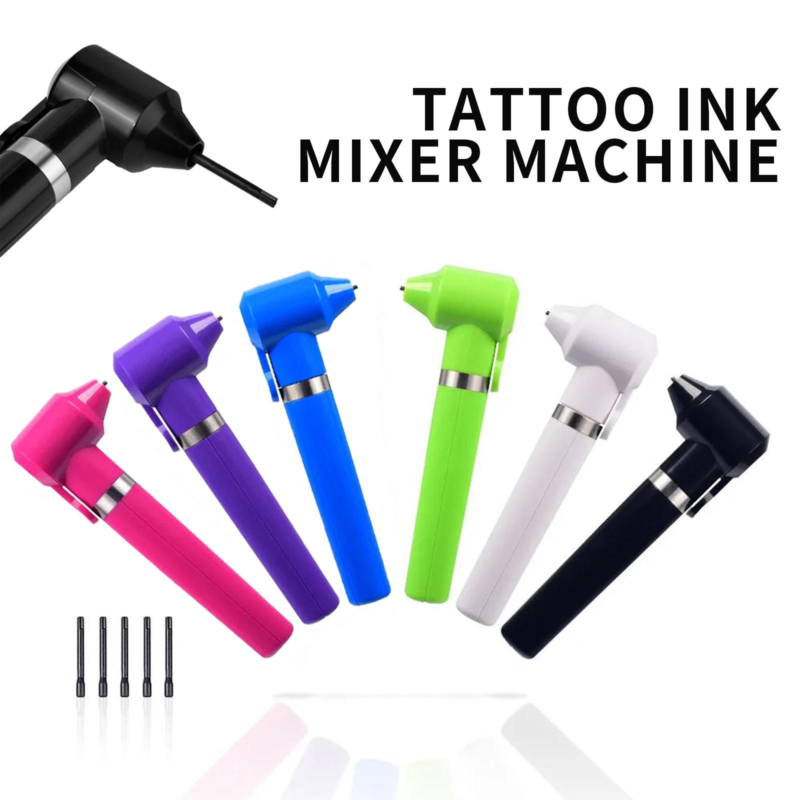 

LASTJUDG Tattoo Ink Mixer High Quality Tattoo Machine Supply With 5 Sticks Mixing Professional Permanent Makeup Tattoo Ink Mixer