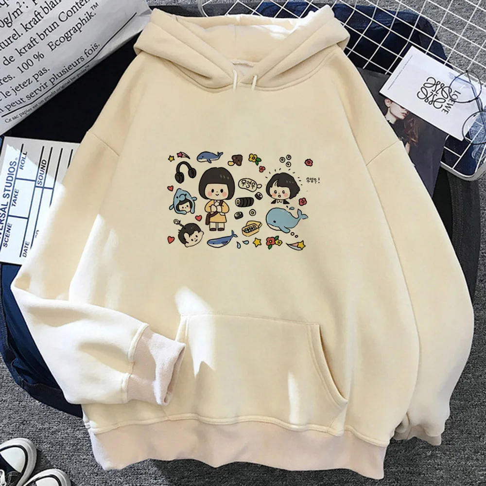 

Dorama hoodies women y2k aesthetic vintage Winter gothic Hood female streetwear pulls