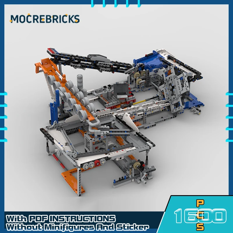 

Строительный блок MOC GBC, управляемый шарообразный автоматический завод, DIY Сборочный режим, кирпичи, игрушки, рождественские подарки