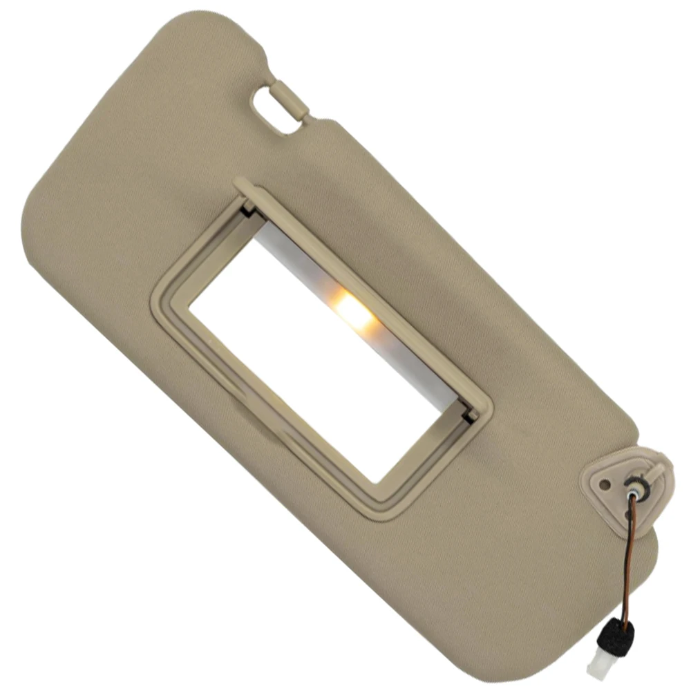 Car Sun Visor With Mirror and Light Grey Beige Sun Shade for Nissan Murano 2009 2010 2011 2012 2013 2014 Left Hand Driver - Image 2