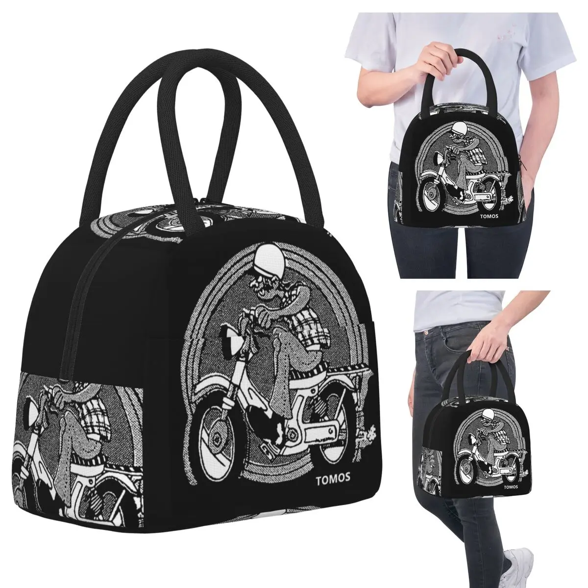 

Tomos мопедные сумки для обеда изолированная коробка для бенто портативная сумка для обеда многоразовые сумки для пикника термосумка для женщин студенческий офис