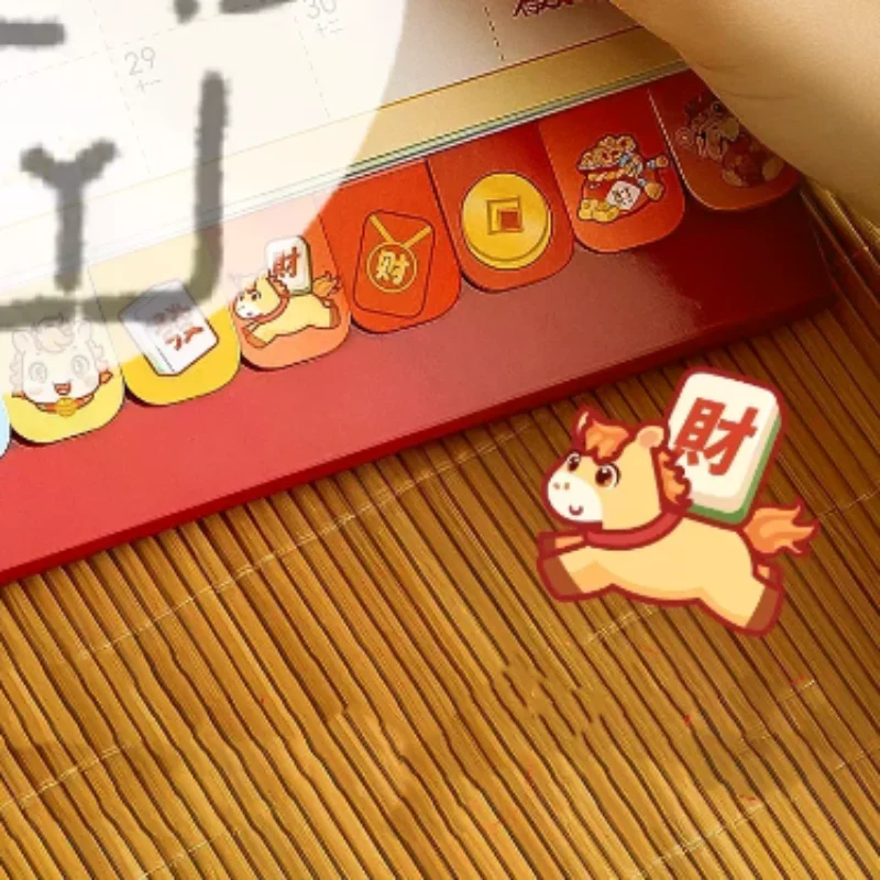 

2026 Desk Calendar Multifunctional 3D Rotating Desktop Cartoon Horse Year Planner Tracker For Kids Women Office Table Decor Gift
