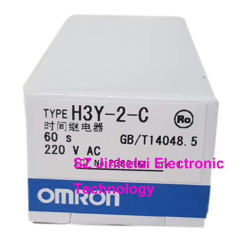 New and Original Omron Time Relays Timer Switches H3Y-2-C H3Y-4-C 24VDC 220VAC 1S 5S 10S 30S 60S 3M 30M