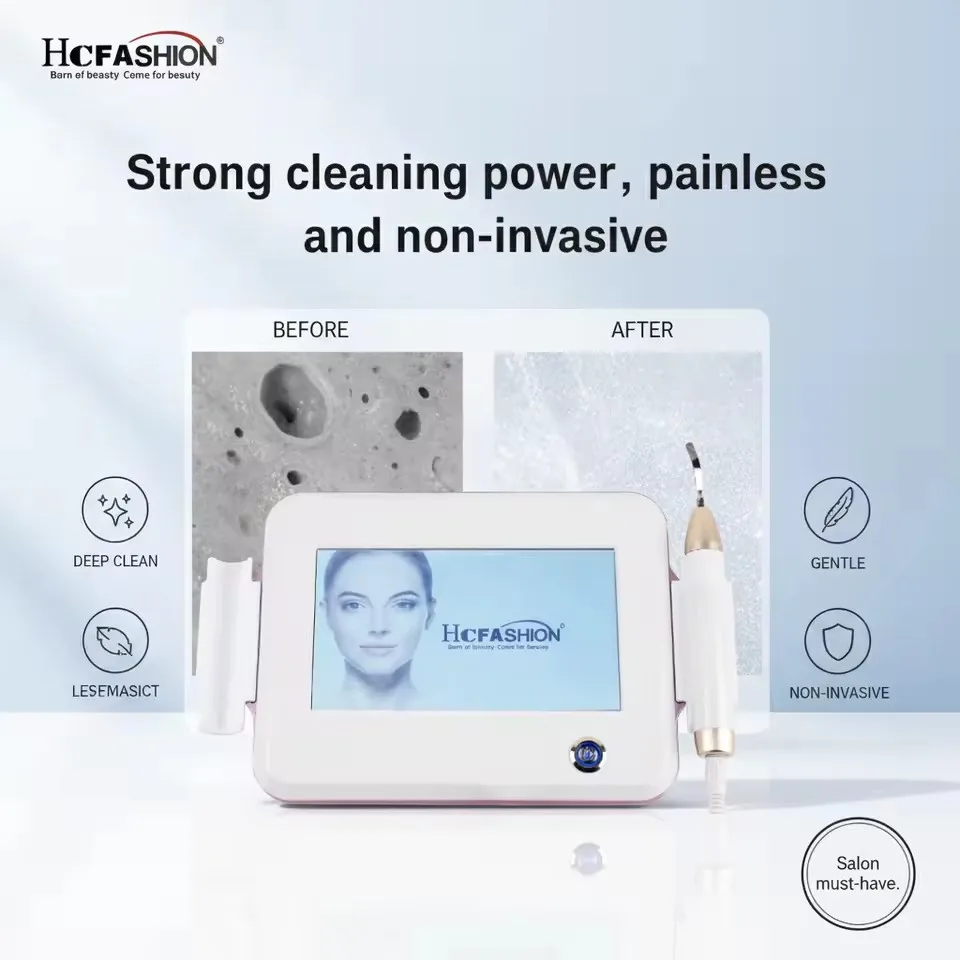 

Latest Home Use Ultrasonic Flat Spot Seismograph Skin Scrubber Blackhead Remover and Acne Exfoliation Facial Tool for Nose Body