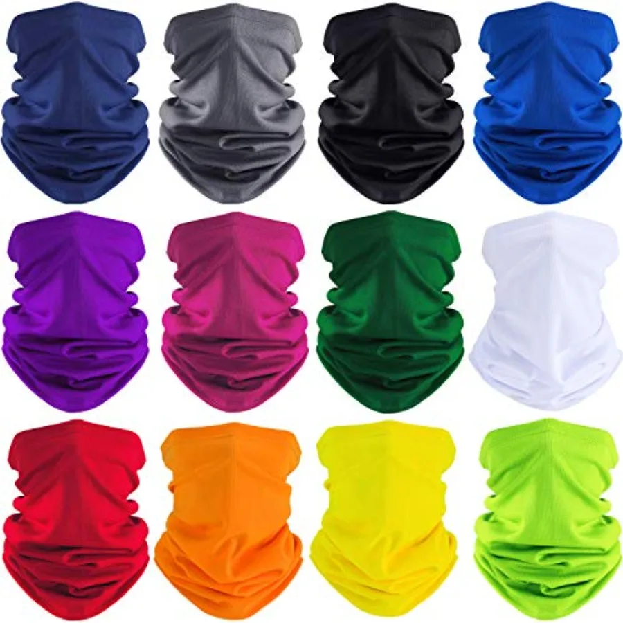 

SATINIOR Summer Neck Gaiter Mask Windproof Scarf UV Protection Balaclava Bandanas Breathable Outdoor for Men Women