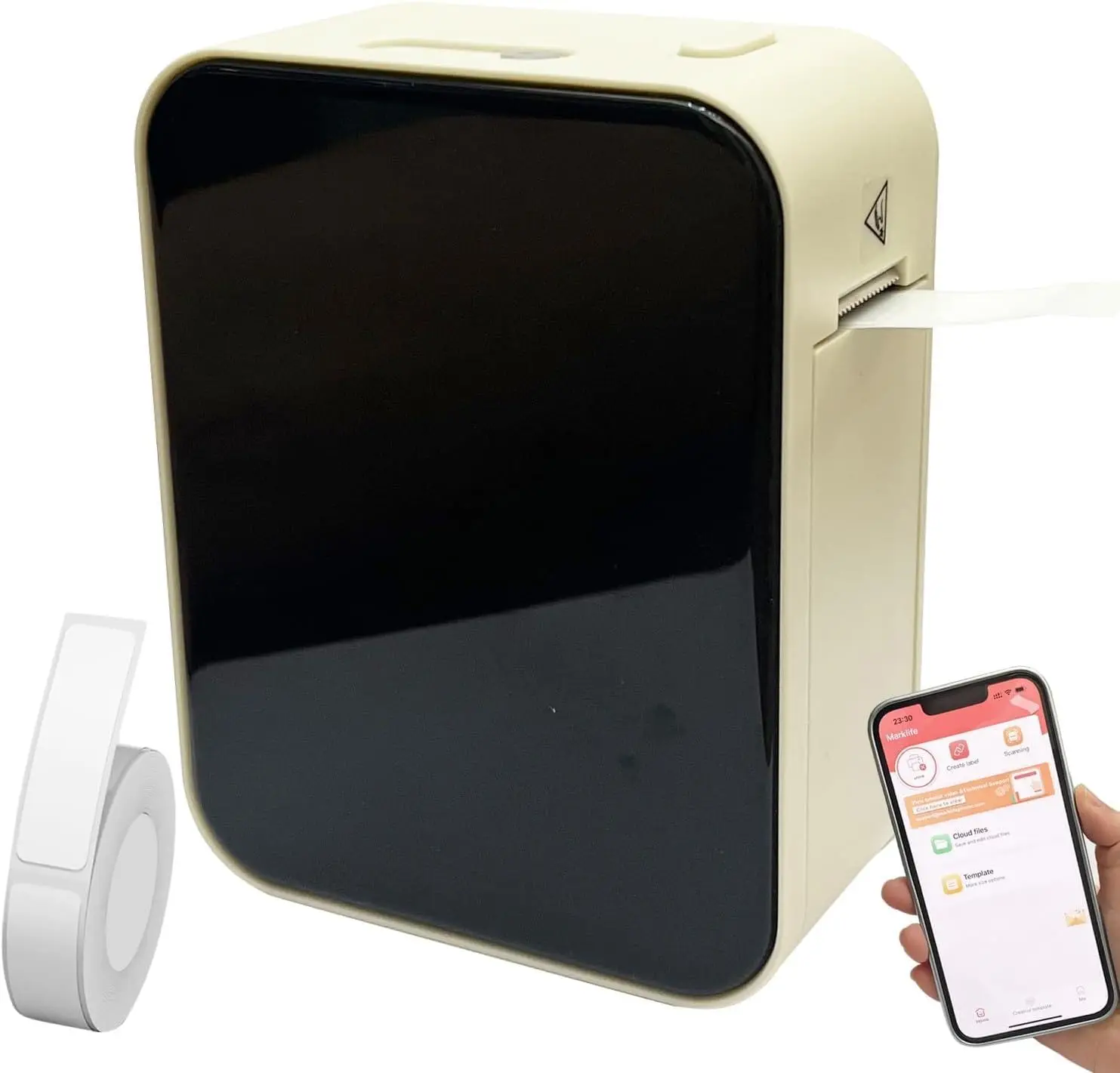 

Портативная Bluetooth-машина для изготовления этикеток P15, универсальное приложение с 1000 шаблонами, бесчернильный принтер для дома, кухни, школы, офиса