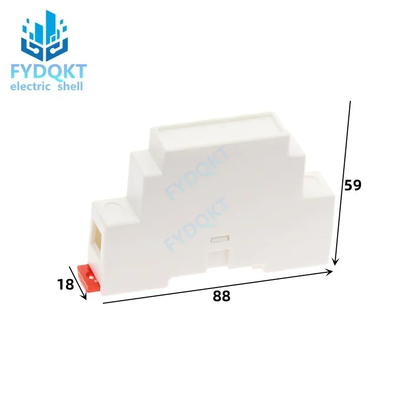 ABS plastic Supply Rail Electrical Shell Safety Barrier Isolation Module  4-19: 88X18X59MM Project Junction Box