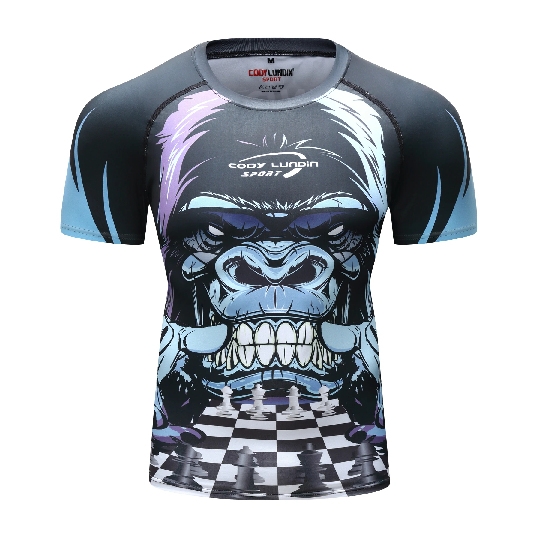 Cody Lundin Hot Sell BJJ Rash Guards Grappling MMA Jiu Jitsu No Gi Fight Wear Sublimation Short Sleeves Running Fitness T-Shirts
