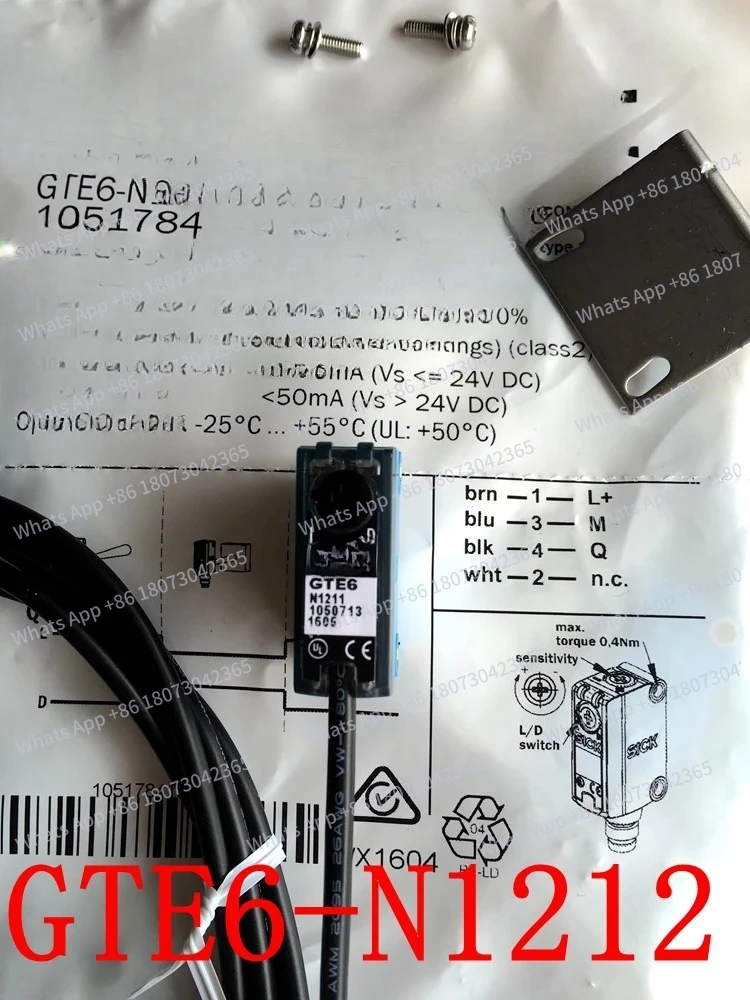 

1 шт. GTE6-N1212 GTE6-N1211 Фотоэлектрический датчик Sick, новый, оригинал