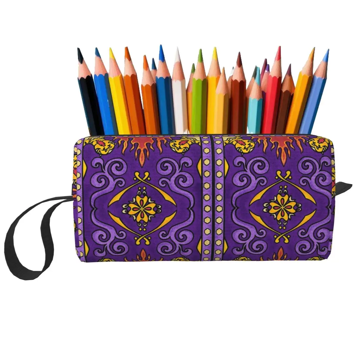 Magic Carpet Pencil Case for Students Pen Box Pencil Bag Stationery Supplies Women Organizer Pouch