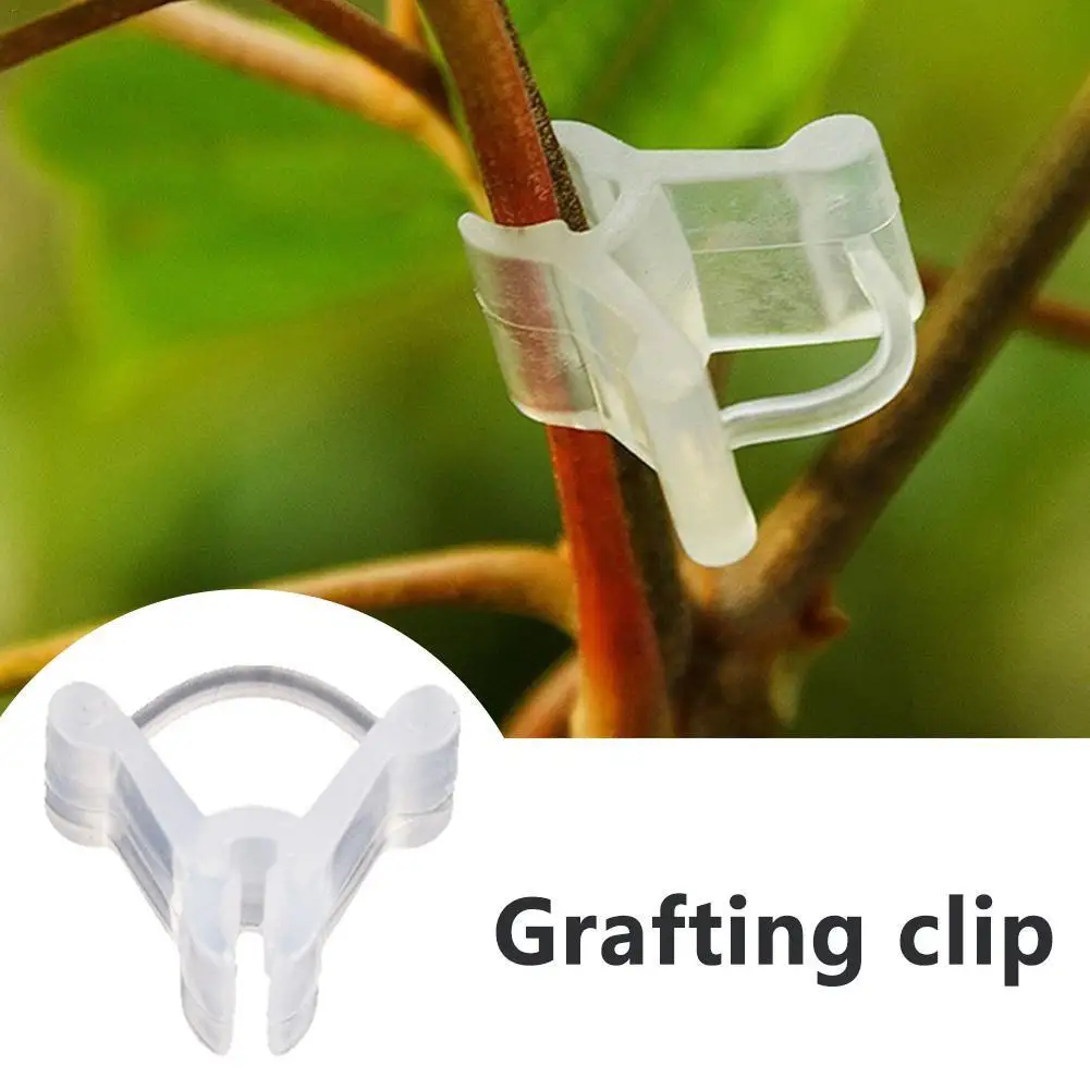 Garden Graft Clips Set Of 100/200 Plastic Plant Support Clips For Vine Plants, Greenhouses, And Vegetables Grafting Clip