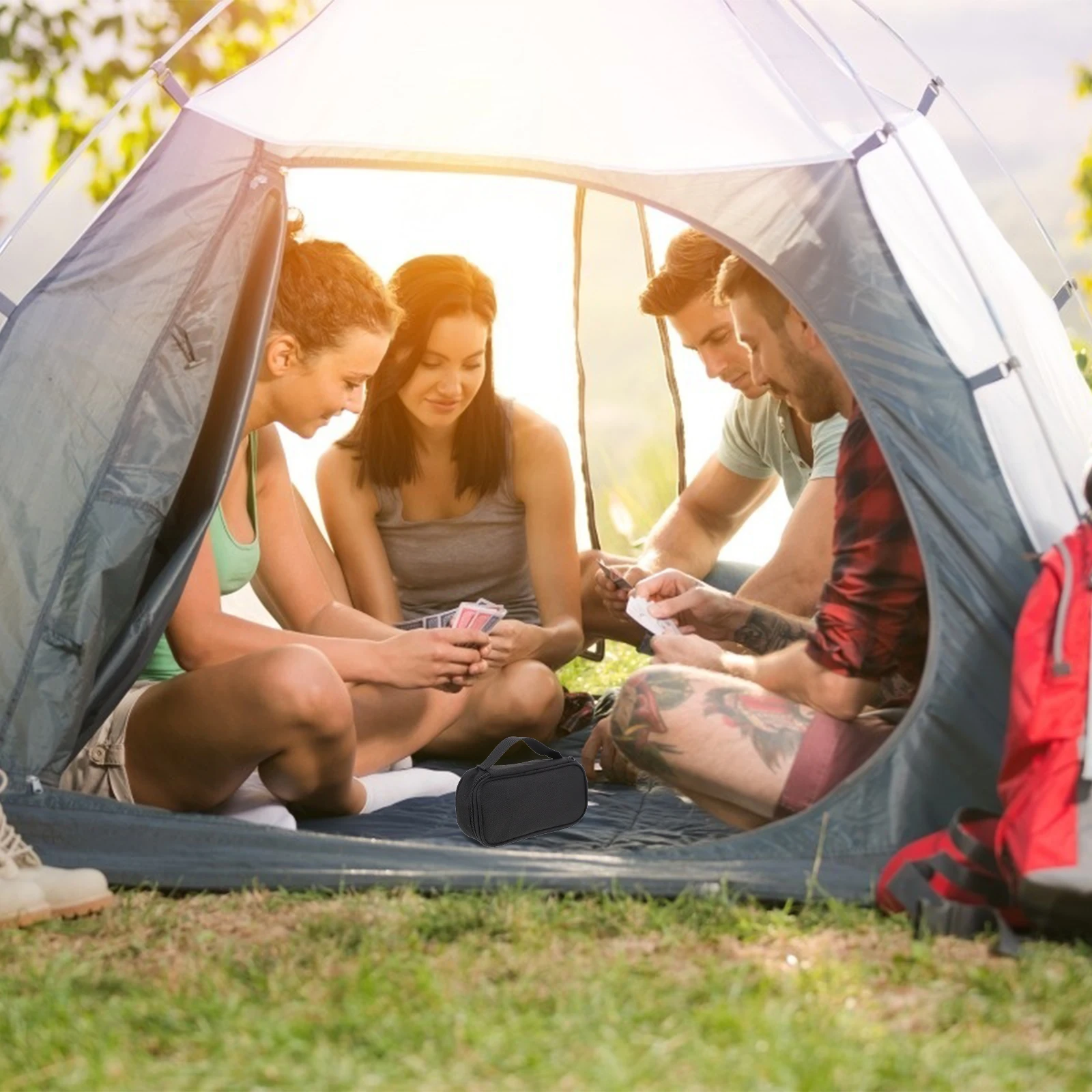 

Oxford Cloth Storage Bag For Data Cable Earphone ganizer Portable Pouch Lightweight Durable Anti Shock Travel Kids Daily Outdoor