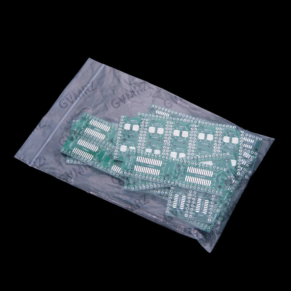 70PCS 7Values IC adapter boards Each 10PCS 8 10 14 16 24 28 SMT to DIP to through-hole 10 14 16 24