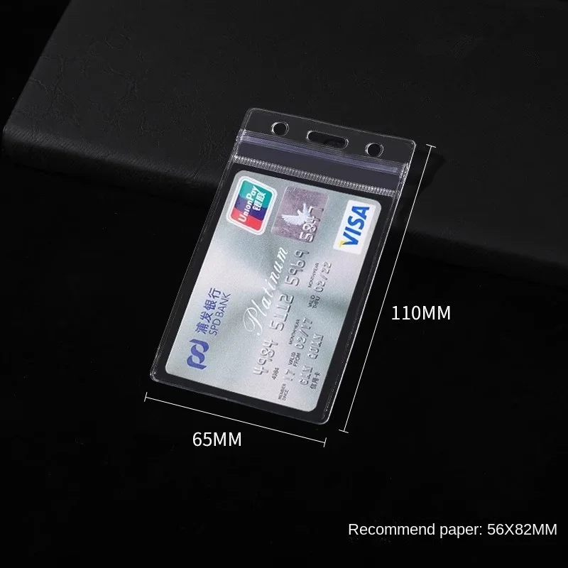 Waterproof Transparent Card Clip Plastic Protective Sleeve Bank Credit Card Protective Sleeve ID Card  Wallet