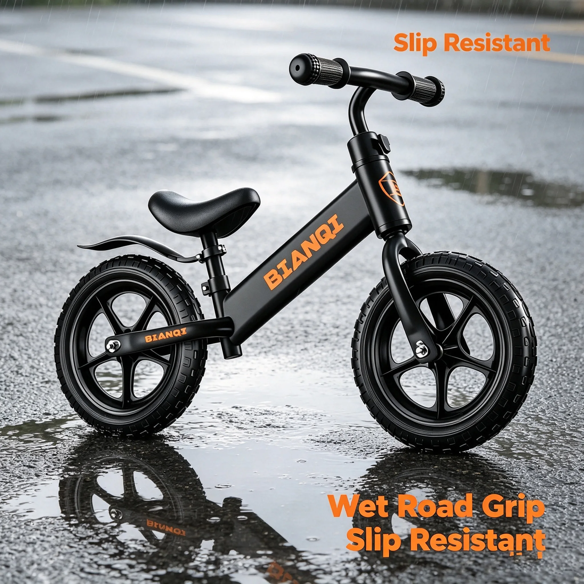 12 Inch Kids Balance Bike No Pedal, Toddler Training Gliding Bicycle for 2-5 Years Old, Children First Walking Bike