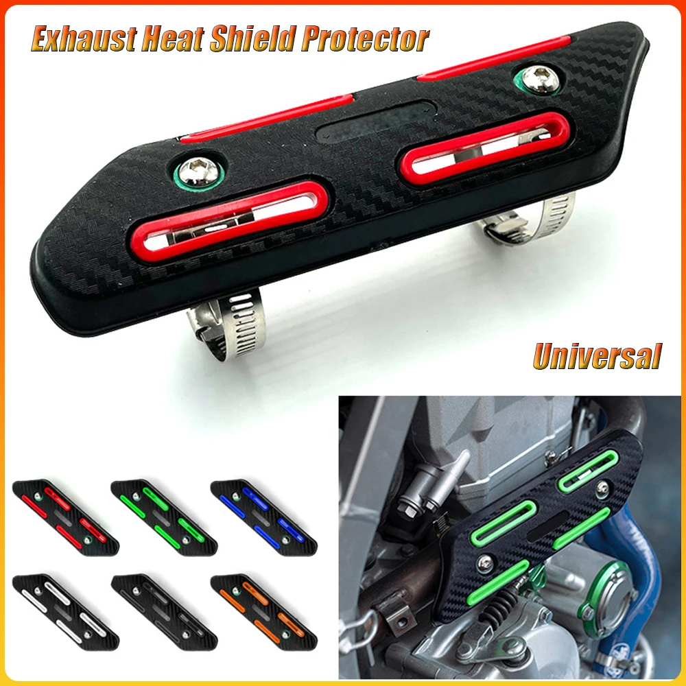 Universal Motorcycle Exhaust Heat Shield Protector Anti-scalding Guard Cover Exhaust Denoise Tube Pipe Heat Shield Protection