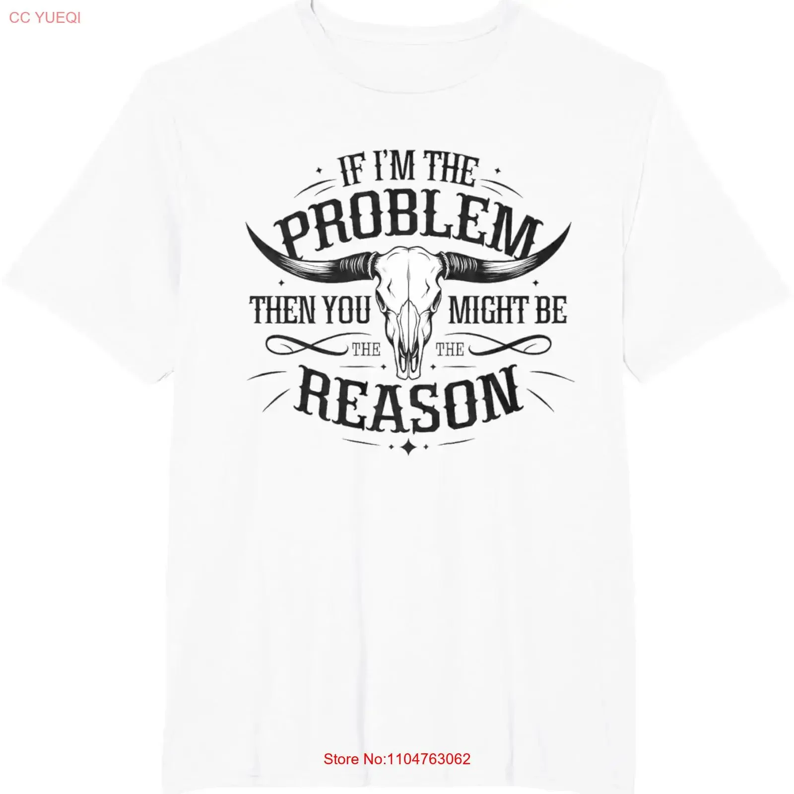 If The Problem Vintage Then You Might Be Reason Cowgirl unisex T Shirt vintage Washed Soft Slightly Top For Everyday Wear