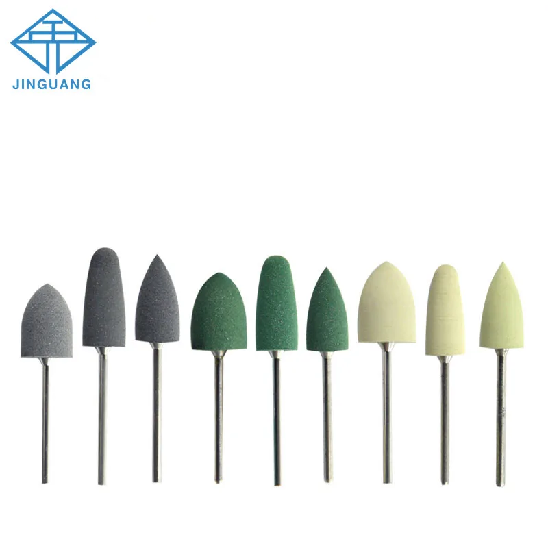 

20pcs Dental Silicon Rubber Polisher Dental Laboratory Silicon Rubber Bur for Acrylic Polishing Coarse /Medium /Fine Bur