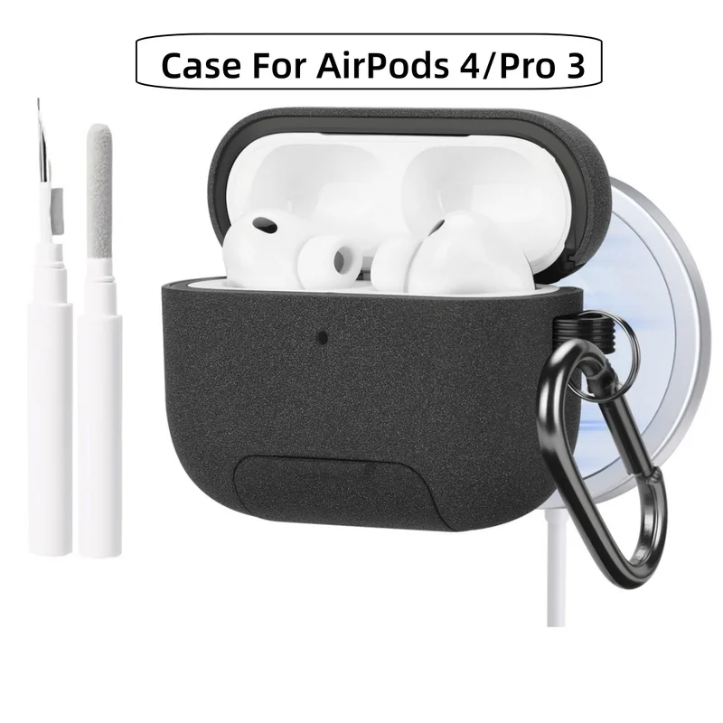 2026 For AirPod Pro 3 Case [Built-in Phone Stand]Shockproof Protective Cover for Men AirPods 4/Pro 3 MagSafe Cases with Lanyard