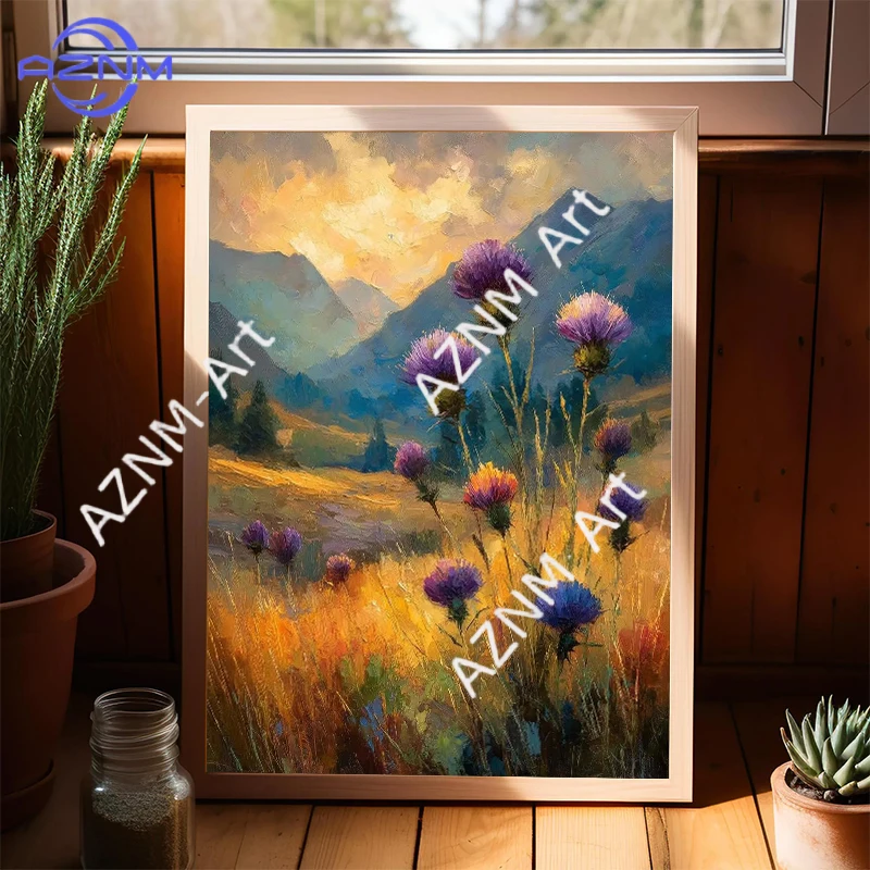 Beautiful Wilderness Pastoral Park Natural Oil Painting Landscape Art Poster Canvas Printing Living Room Bedroom Wall Decoration