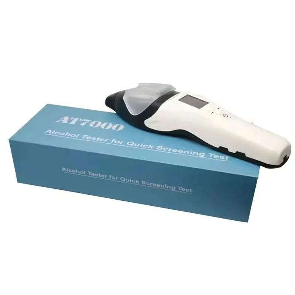 New Portable Alcohol meter Non-contact AT7000 Alcohol Checker LCD Display Fuel Cell Fast Screening Alcohole Breath Tester