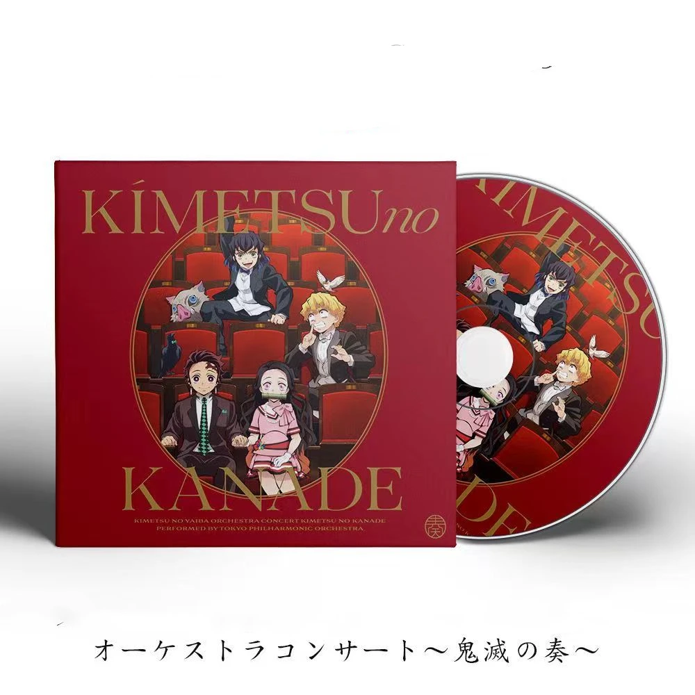 Anime Demon Slayer Kimetsu No Yaiba Kamado Tanjirou Music CD Greatest Hits OST Album 2pcs Music Record Cosplay Soundtracks Box