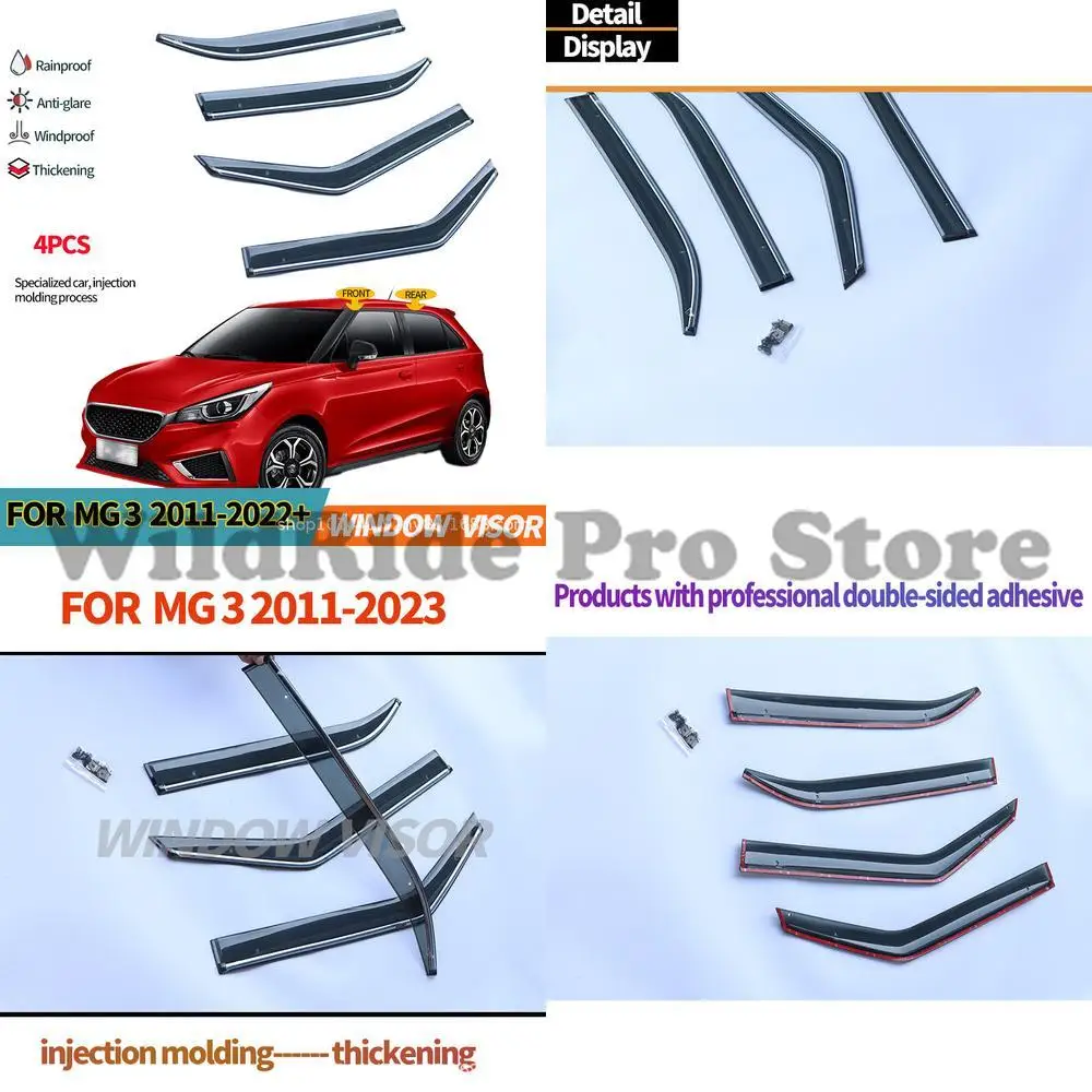 

1 комплект для MG3, козырьки от дождя, дефлекторы боковых окон для MG3 2011-2022 гг.