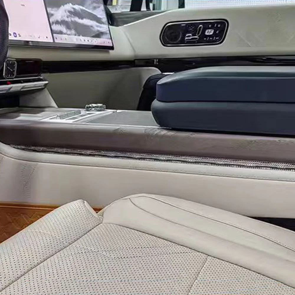 

For ZEEKR 9X 2025 2026 Central Control Armrest Ambient Light Crystal Decorative Strip Car Interior Accessories