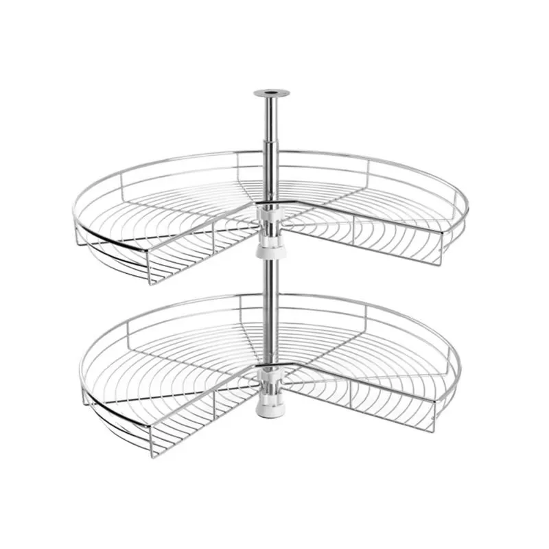 

270 Degree Base Units System Lazy Susans Storage Organiser Magic Corner Revolving Basket for Kitchen Cabinet