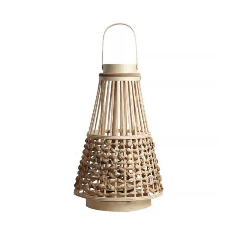 

Floor-to-ceiling wooden new Chinese electronic candle candle holder, high-end lantern B&B hotel model room