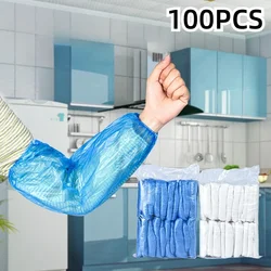 100pcs Protective Waterproof Disposable Plastic Arm Sleeve Covers Oversleeve Utilidades Domesticas Cleaning Home Accessories