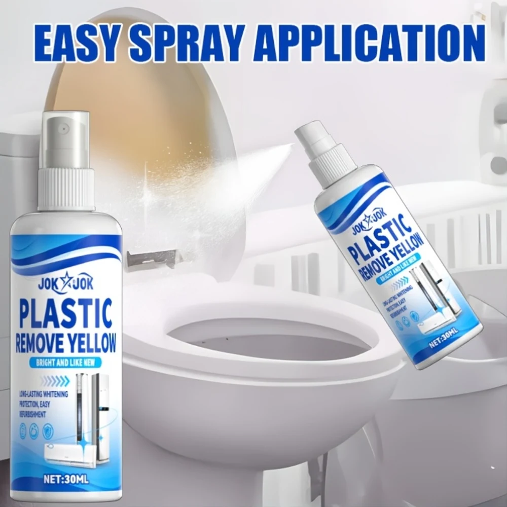 

1 x 30 мл пластиковый спрей для удаления пожелтения | Мощный полировщик для панелей кондиционирования воздуха и пластиковых поверхностей — нежный, не дамаги