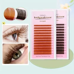 New Style Of Lashes Dark Brown Light Brown Individual Eyelashes 0.05/0.07 Curl C/D/CC/DD Color Soft Natural False Eyelashes