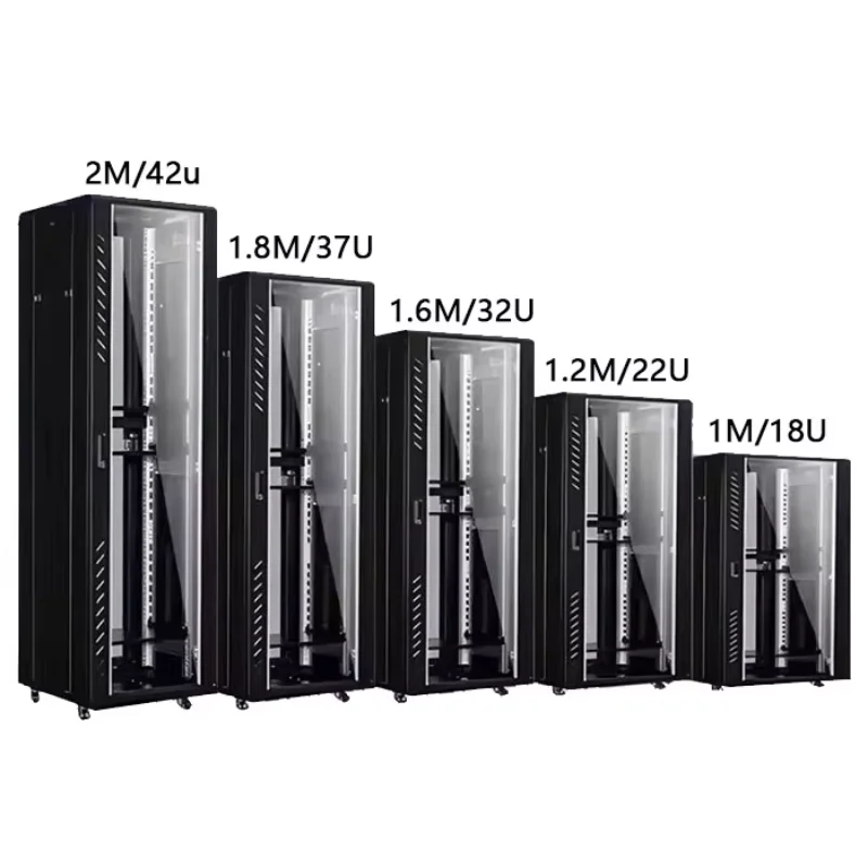 18U Rack Server Cabinet Outdoor Network Metal Data Cabinet with 19-Inch Standard 42U 22U 32U 36U Capacity Options