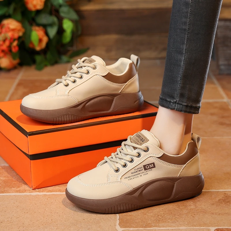

Women Casual Platform Sneakers for Women 4CM Thick Sole Comfortable Walking Shoes Non Slip Lightweight Breathable Fashion