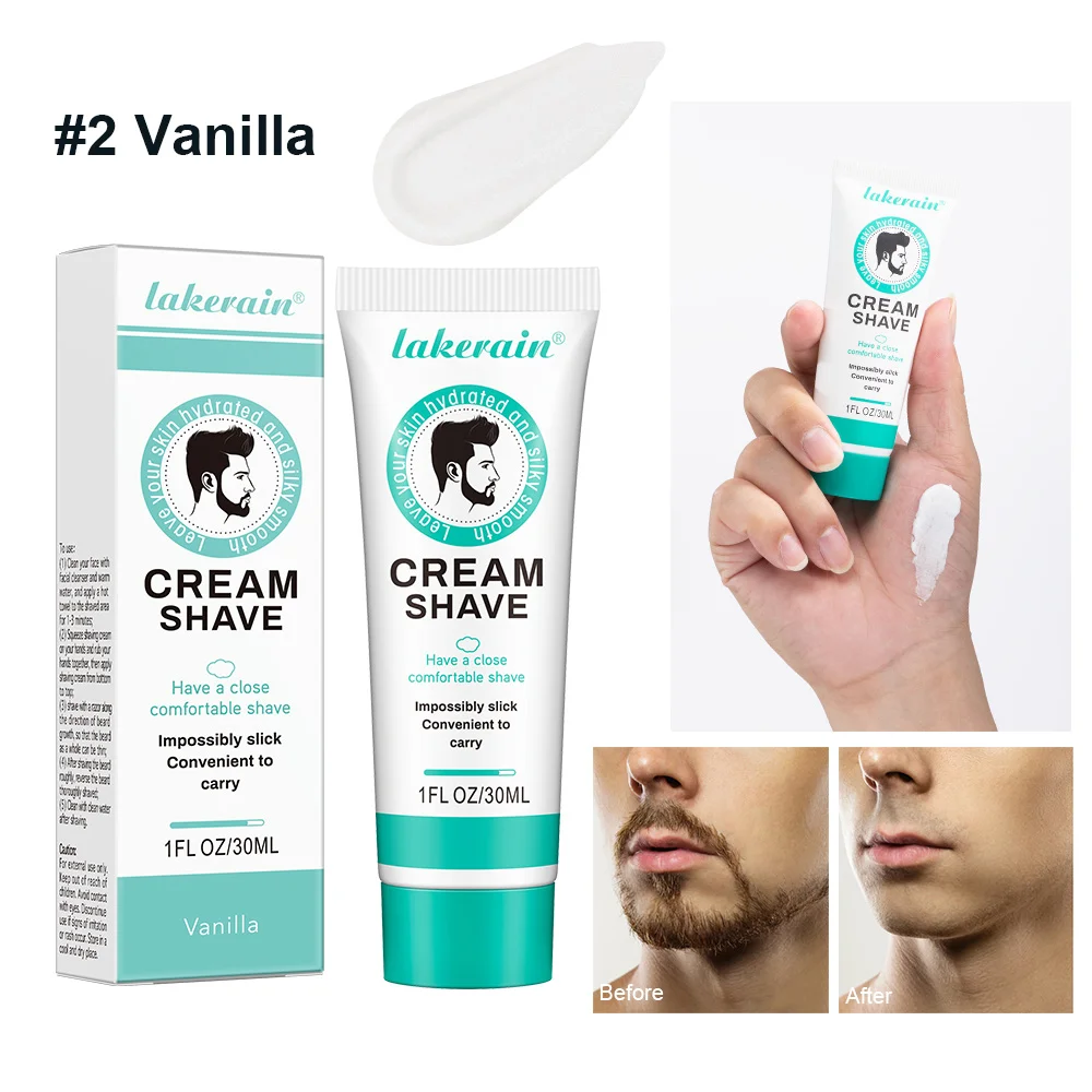 Soothing Shave Cream Shave Foam Natural Facial Care Prevent Cuts and Slick Painless Comfortable Shaving for Men