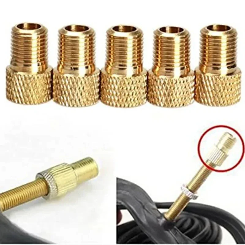 Valve Adapter Pump Convert Presta To Schrader Copper Valve Adaptor Wheels Gas Nozzle Tube Tool Bike Bicycle Accessories