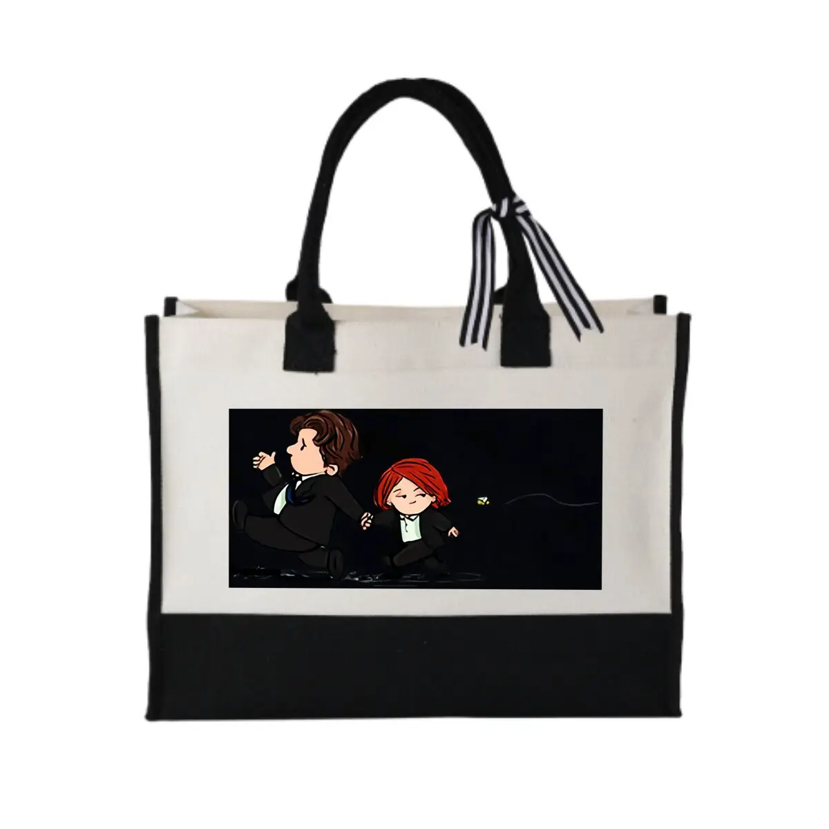 

Причудливая портативная сумка для покупок с рисунком бега Duo, простые сумки-тоут для поездок на работу