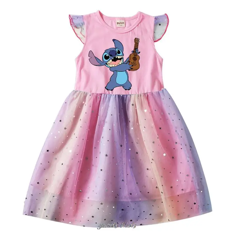 Lilo und Stich Mädchen Cosplay Kleid Kleidung Mädchen Kinder Party Halloween Karneval Geburtstags feier Prinzessin Abendkleider