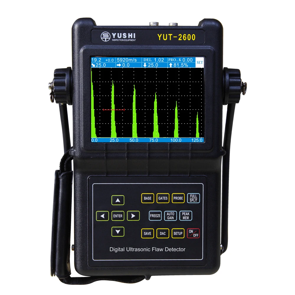 YUSHI YUT2600 Ultrasonic Flaw Detector Metal Testing Machine DAC Curve Function UT Inspection