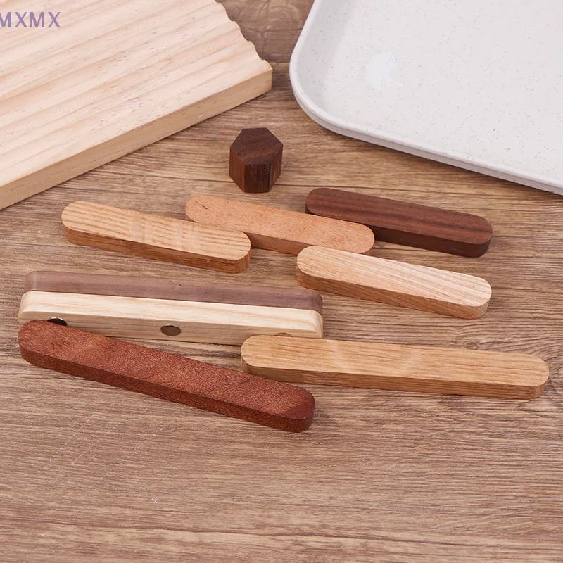 Hexagon/Line Wood Magnetic Stickers For Fridge Home Door Decor Creative Office Message Board Magnets Stickers