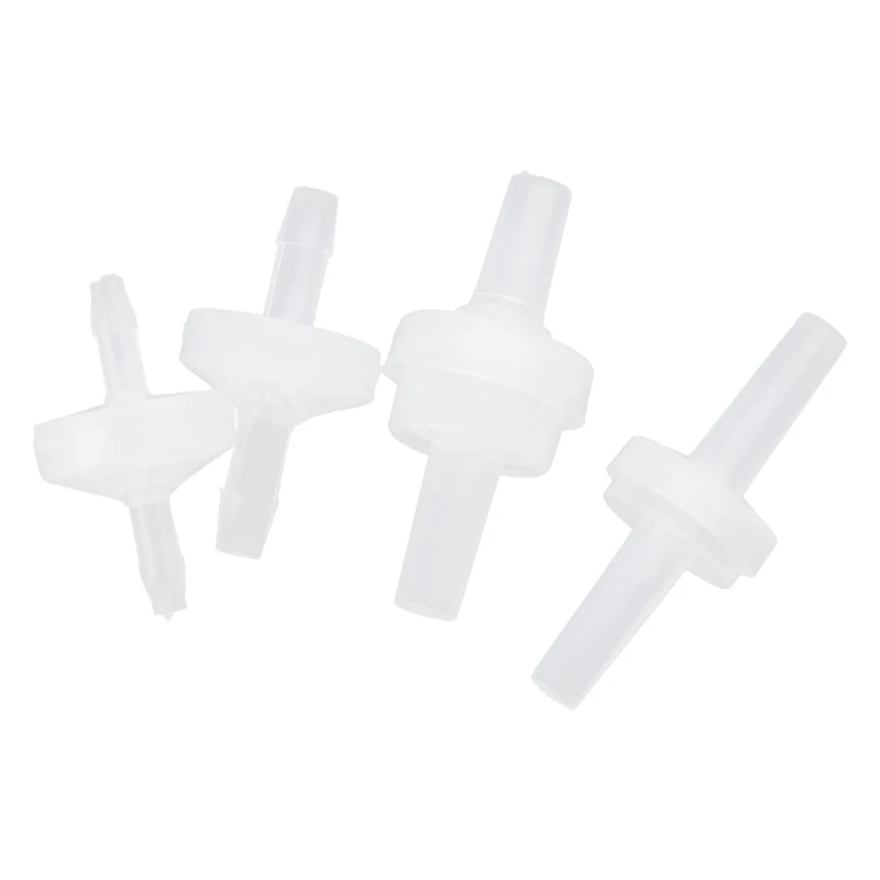 Reliable Pack of 4 Plastic Check Valves 3/4/5/6mm Lightweight Check Valves Ensure Smooth Operation in Different Dropship