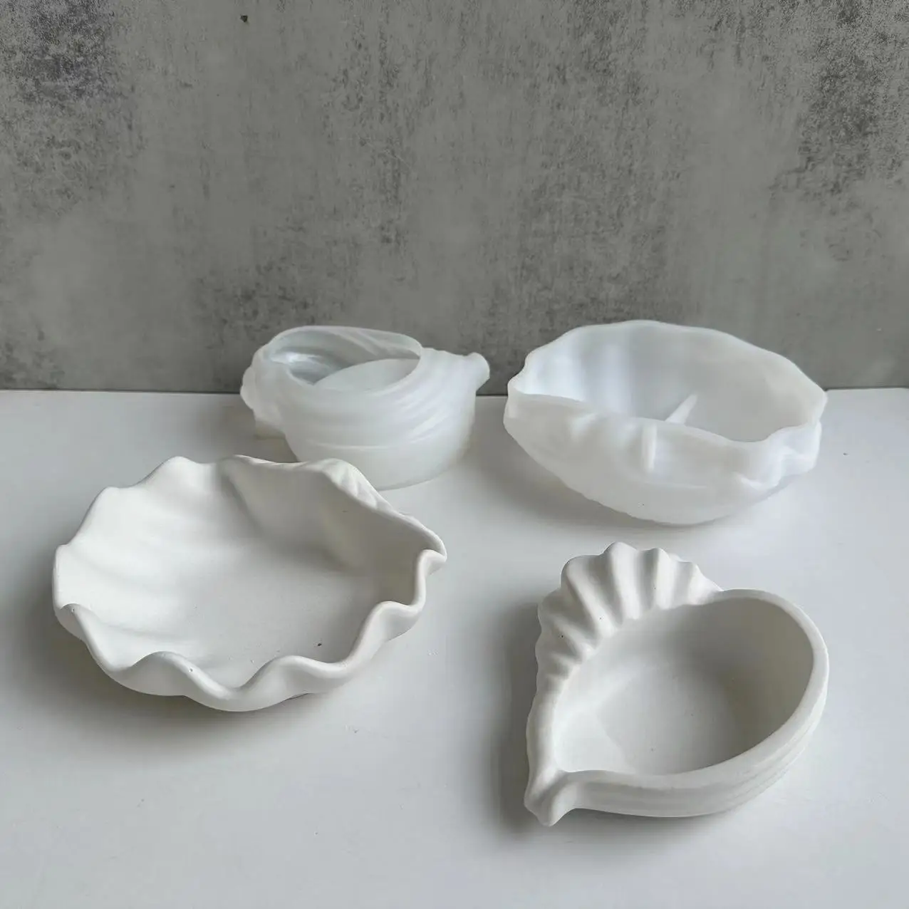 New Conch Shell Silicone Mold Candle Cup Shell Storage Plate Tray Plaster Mold Drip Moulds