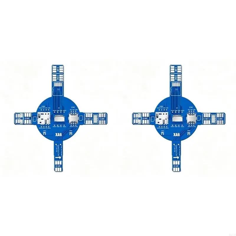 Double Phone Card Signals Test Board with Phone Card TF And NM Card Test Layout for Repair Diagnostics External NoTeardown M4YD