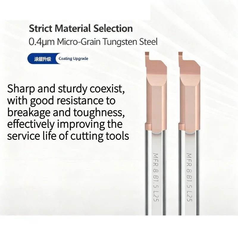 Micro herramienta de perforación MFR, hoja de torno de micrometal, hoja de aleación de carburo de tungsteno de metal, herramienta de accesorios de microtorno