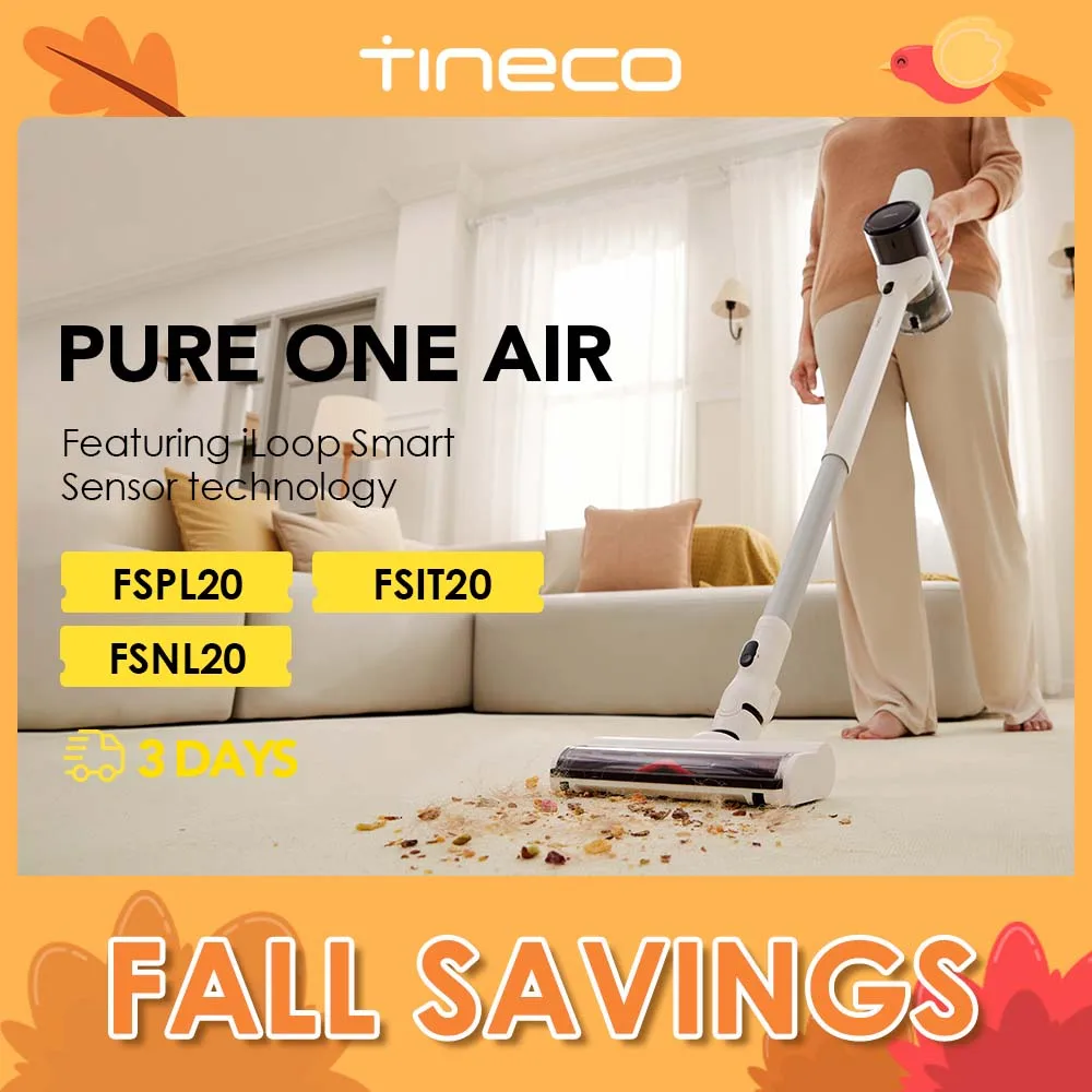 Tineco-Aspirateur sans fil Pure One Air, vadrouille pour la maison, super léger, sans fil, silencieux, aspiration injuste, machine à livres