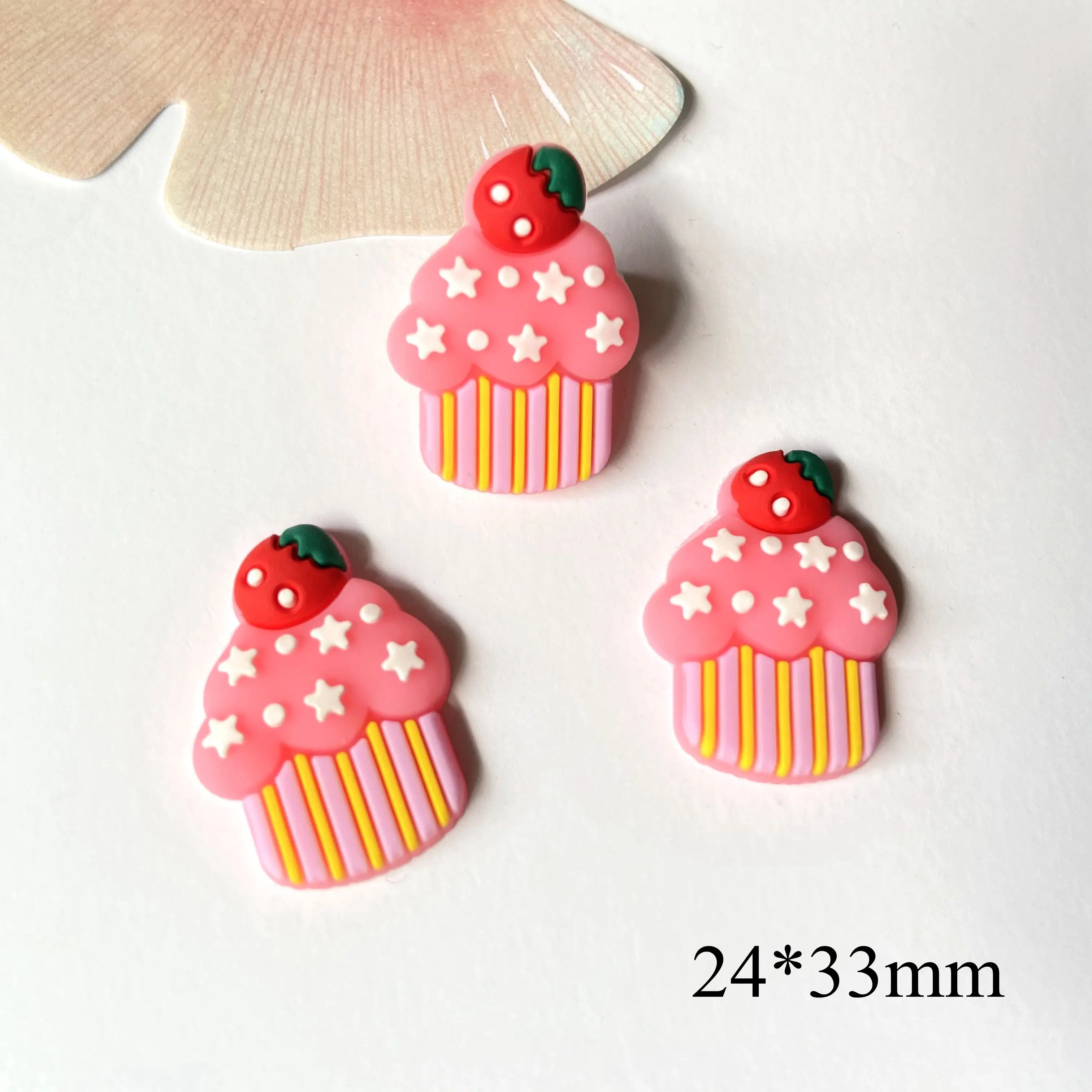 10Pcs Desserts Cake Ice Cream Girls Hair Accessories Soft Rubber Kids Head Wraps Bows Clip Barrettes Supply Home Decor